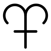 Orbless variant of the Pluto symbol