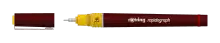 A sideway view of a pen