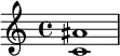 <c'ais'>1