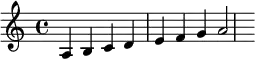 {\key a\minor a b c'd'e'f'g'a'2}